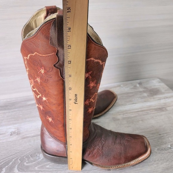 Women’s Tall Stetson Western Cowboy Boots Sz 10 - Picture 8 of 9